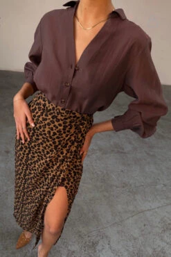Never Fully Dressed Miley Shirt - Chocolate -Lulu&M IMG 4673