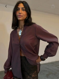 Never Fully Dressed Miley Shirt - Chocolate -Lulu&M IMG 4676