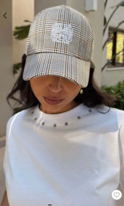 Alternative view of Never Fully Dressed Check Cap - Black/White