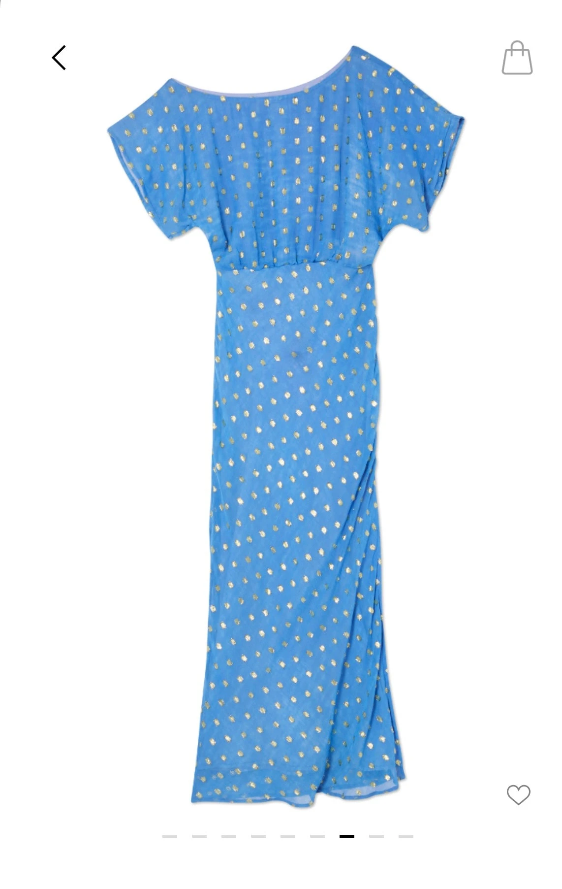Never Fully Dressed Tilly Dress - Blue Jacquard 9 Never Fully Dressed Tilly Dress - Blue Jacquard - Image 7