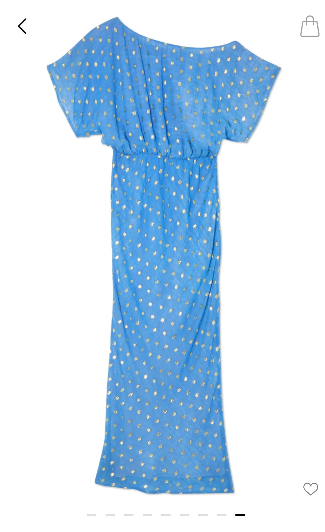 Never Fully Dressed Tilly Dress - Blue Jacquard 11 Never Fully Dressed Tilly Dress - Blue Jacquard - Image 9