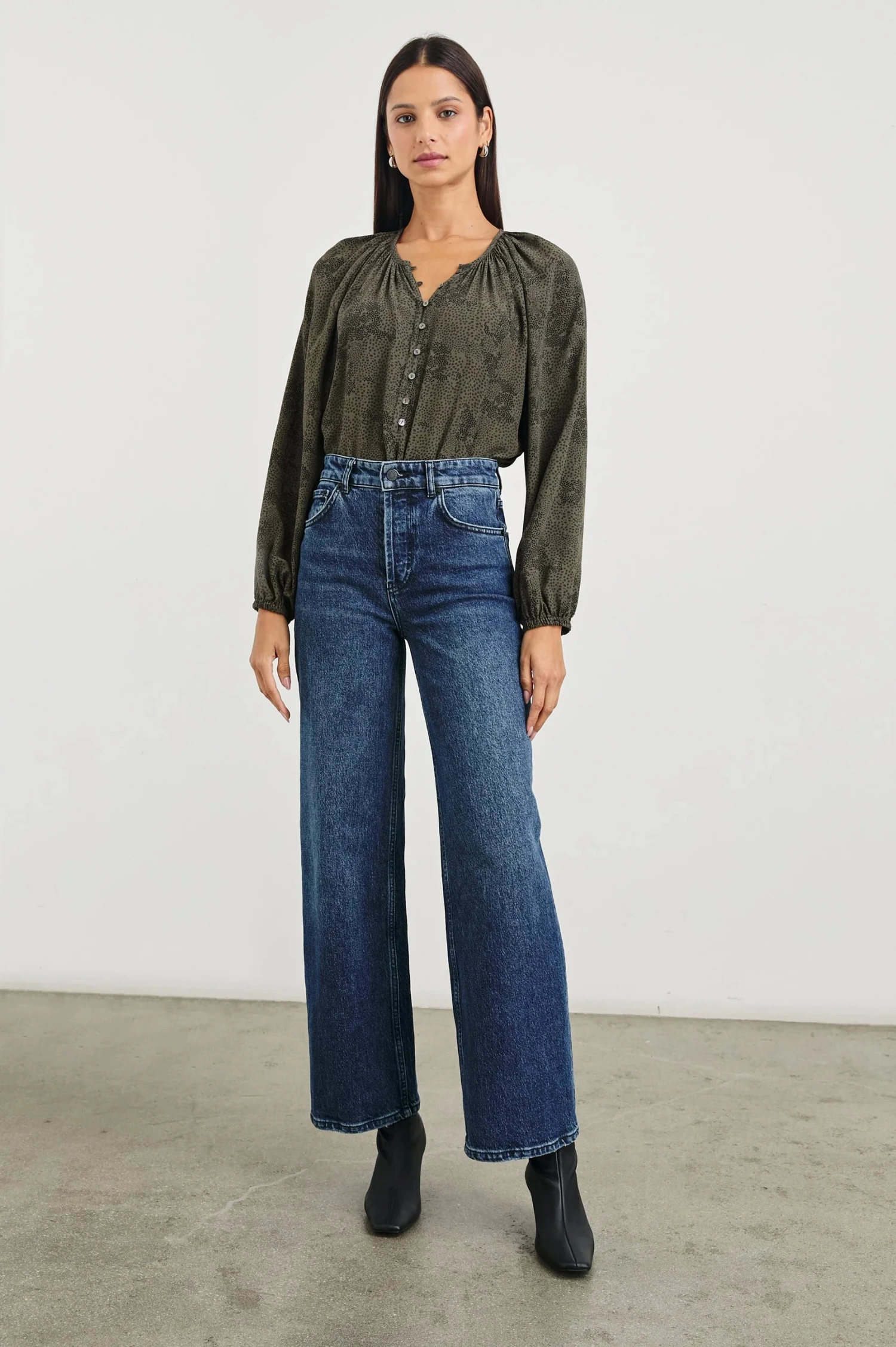 Rails Indi Top - Olive Pebble 5 Rails Indi Top - Olive Pebble - Image 3