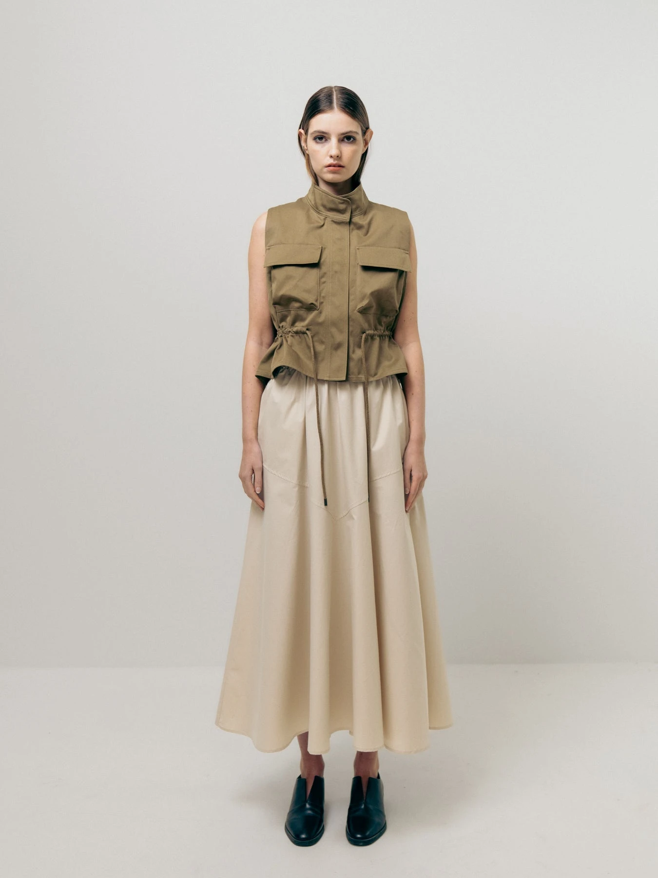Emin + Paul Utility Vest Jacket - Khaki 3 Emin + Paul Utility Vest Jacket - Khaki