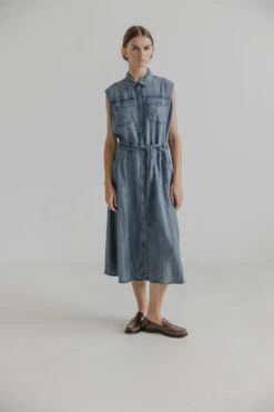 Project AJ117 Kenna Denim Dress - Dark Indigo