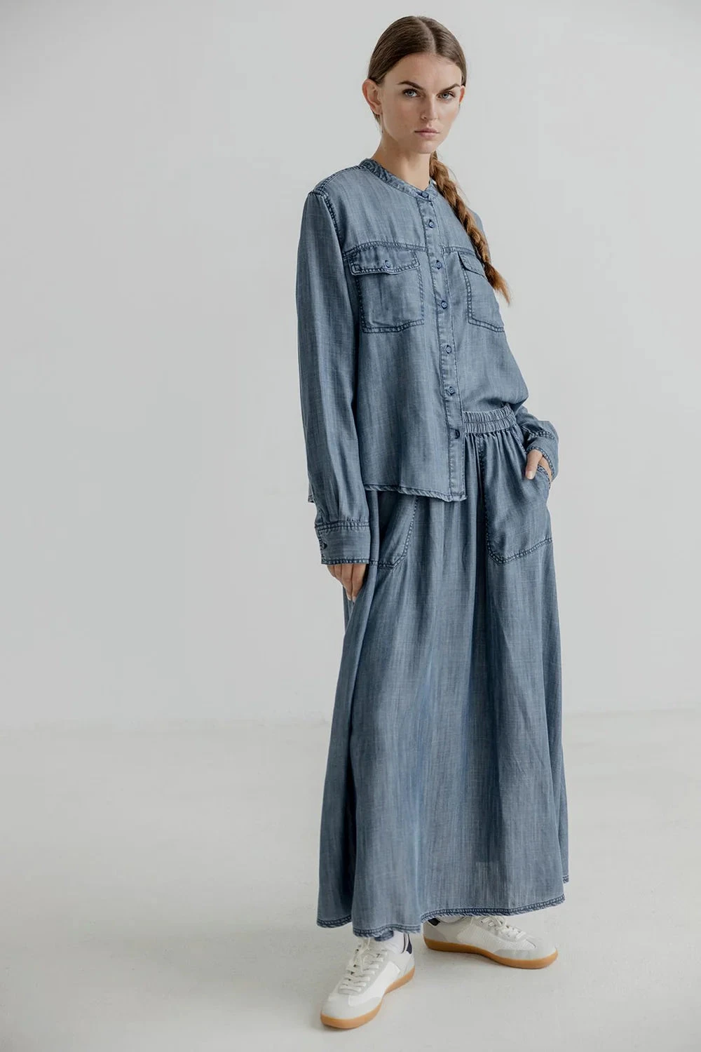 Project AJ117 Kirsa Denim Shirt - Dark Indigo 4 Project AJ117 Kirsa Denim Shirt - Dark Indigo - Image 2