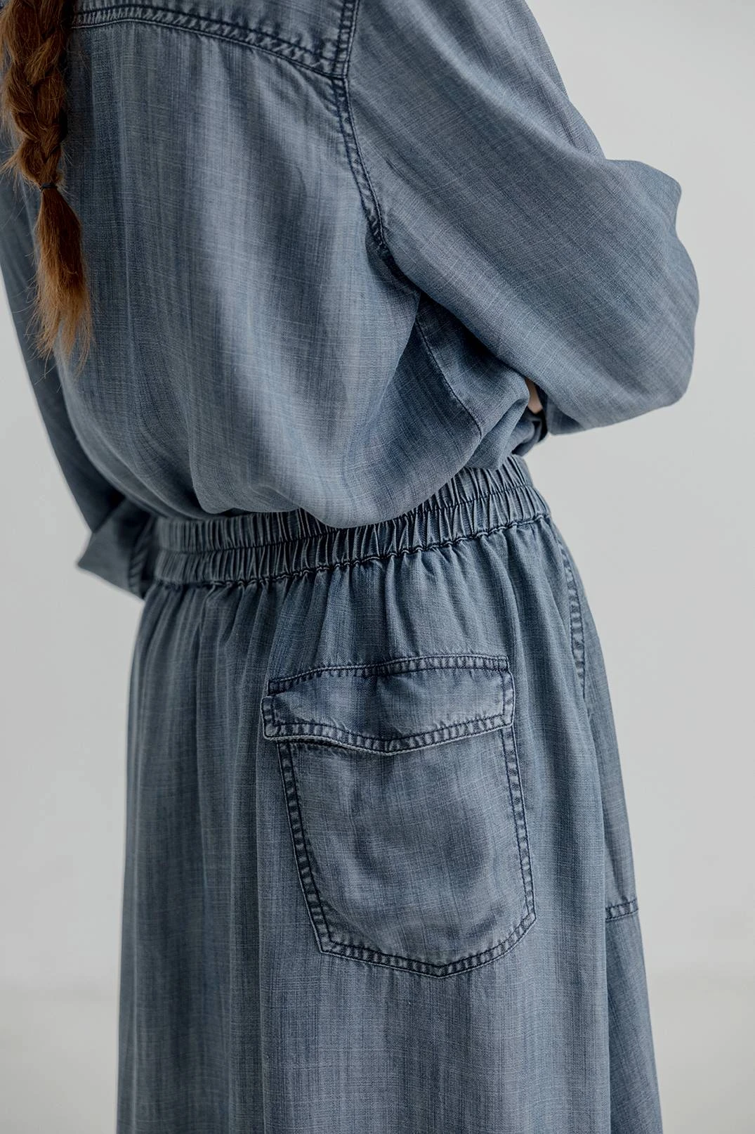 Project AJ117 Kirsa Denim Shirt - Dark Indigo 5 Project AJ117 Kirsa Denim Shirt - Dark Indigo - Image 3