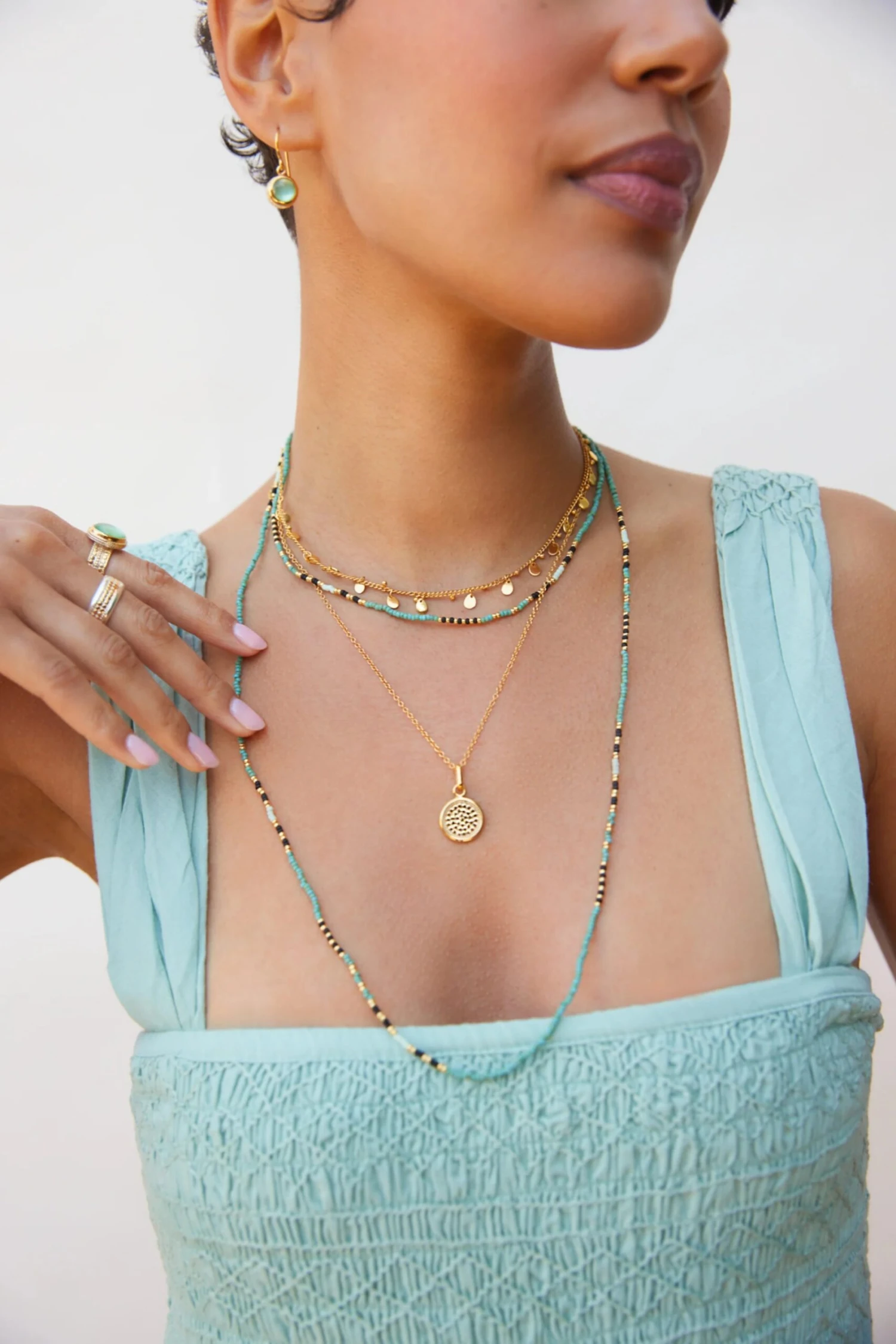Batoka Creatives By Anna Beck Kubatana Necklace - Gold 3 Batoka Creatives By Anna Beck Kubatana Necklace - Gold