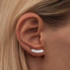LULU Copenhagen Domino Earring - Silver 11 LULU Copenhagen Domino Earring - Silver -Lulu&M LULU1261 DOMINO7 1PCS SILVER Silver Extra1