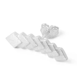 LULU Copenhagen Domino Earring - Silver 9 LULU Copenhagen Domino Earring - Silver -Lulu&M LULU1261 DOMINO7 1PCS SILVER Silver Extra3