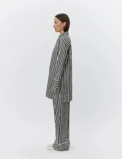 Alternative view of Day Birger Et Mikkelson Lea Striped Viscose Shirt - Fluid Stripes