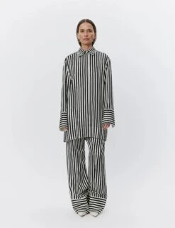 Day Birger Et Mikkelson Lea Striped Viscose Shirt - Fluid Stripes -Lulu&M Lea Striped Viscose Shirts Blouses DAY65243708 500143 FLUID STRIPES jpg