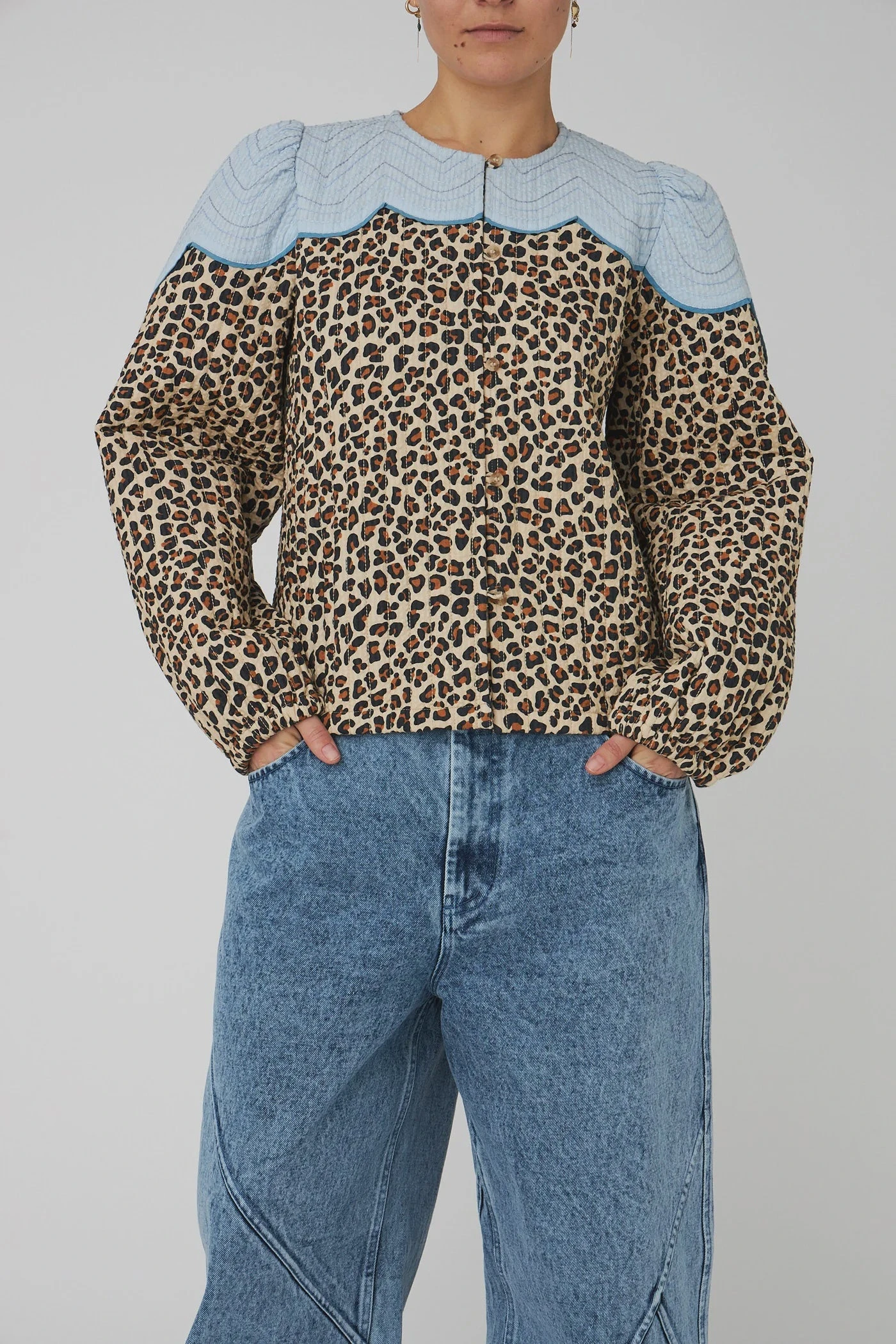 Stella Nova Leopard Jacket With Clouds - Leopard 3 Stella Nova Leopard Jacket With Clouds - Leopard