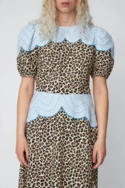 Stella Nova Leopard Midi Dress With Embroidery - Leopard 7 Stella Nova Leopard Midi Dress With Embroidery - Leopard -Lulu&M Leopard Midi Dress with Embroidery Dress SE51 4095 081 Leopard 1 jpg
