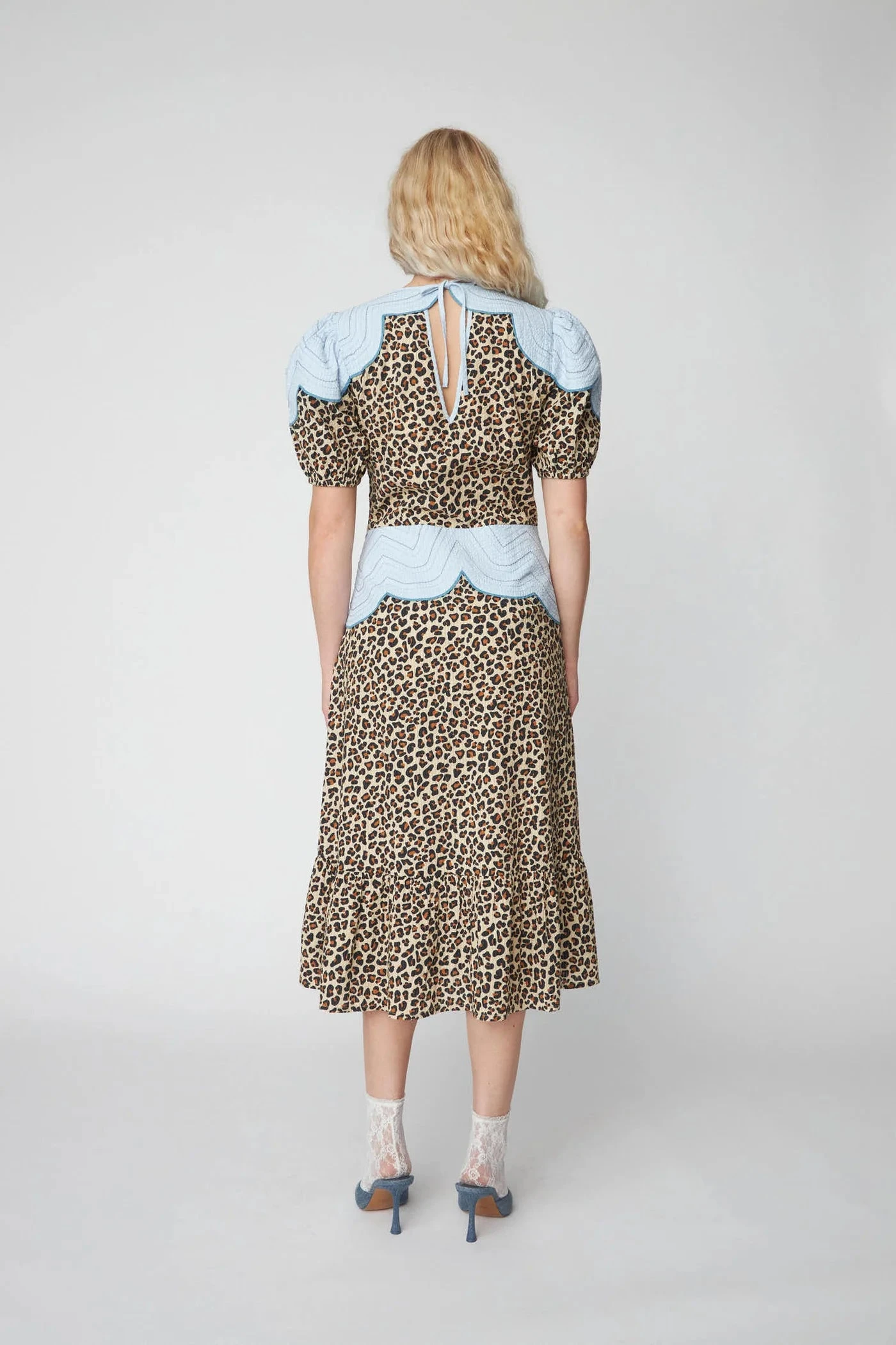Stella Nova Leopard Midi Dress With Embroidery - Leopard 4 Stella Nova Leopard Midi Dress With Embroidery - Leopard - Image 2
