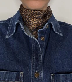 Alternative view of Lescarf Leo Scarf - Brown