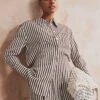 Vivere Lois Stripe Easy Shirt - Brown/Cream 2 Vivere Lois Stripe Easy Shirt - Brown/Cream -Lulu&M Lois Brown Stripe CREATIVE 3 de034880 6b66 4127 ab16 f0eea7c83e9f jpg