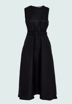 Alternative view of Minus Sabbi Midi Linen Dress - Black