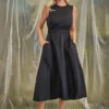 Minus Sabbi Midi Linen Dress - Black -Lulu&M MSSabbi Midi Linen Dress Dress MI6560 100 Black 2048x2048 jpg