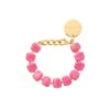 Vanessa Baroni Mini Organic Shaped Bracelet - Raspberry Marble 2 Vanessa Baroni Mini Organic Shaped Bracelet - Raspberry Marble -Lulu&M Mini Organic Shaped Bracelet raspberry marble 135