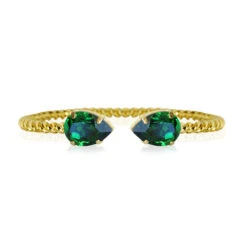 Caroline Svedbom Mini Drop Bracelet - Dark Moss Green 7 Caroline Svedbom Mini Drop Bracelet - Dark Moss Green -Lulu&M MiniDropBracelet DarkMossGreen