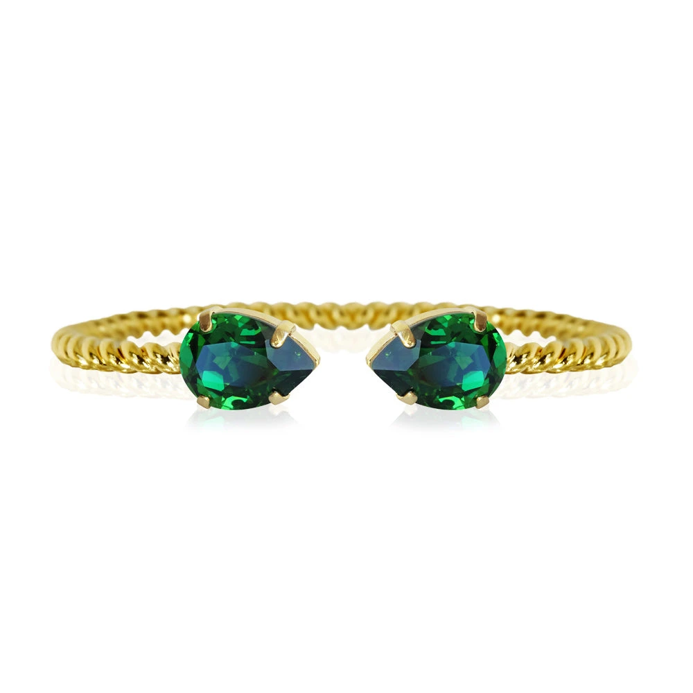 Caroline Svedbom Mini Drop Bracelet - Dark Moss Green 5 Caroline Svedbom Mini Drop Bracelet - Dark Moss Green - Image 3