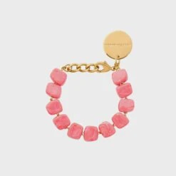 Vanessa Baroni Mini Organic Shaped Bracelet - Strawberry Icecream