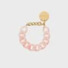 Vanessa Baroni Mini Flat Chain Bracelet - Peach Sorbet -Lulu&M Mini Flat Chain Bracelet peach sorbet 115 jpg 2