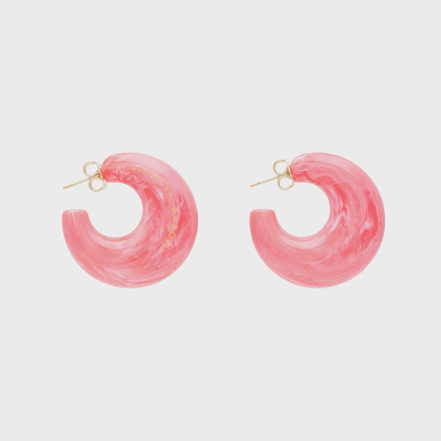 Vanessa Baroni Moon Earring - Strawberry Icecream 3 Vanessa Baroni Moon Earring - Strawberry Icecream