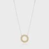 Anna Beck Classic Open Circle Necklace - Gold/Silver 2 Anna Beck Classic Open Circle Necklace - Gold/Silver -Lulu&M NK10572 TWT 1 3000x jpg