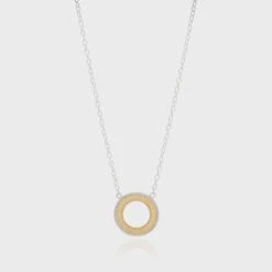 Anna Beck Classic Open Circle Necklace - Gold/Silver