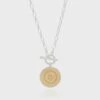 Anna Beck Contrast Dotted Circle Toggle Necklace - Gold/Silver 1 Anna Beck Contrast Dotted Circle Toggle Necklace - Gold/Silver -Lulu&M NK10573 TWT 1 3000x jpg