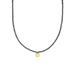 Anna Beck Beaded Hematite Circle Pendant Necklace 9 Anna Beck Beaded Hematite Circle Pendant Necklace -Lulu&M NK10654 GHM 2 7e2acac2 a062 41a9 baf1 392c8cedef5d 3000x jpg