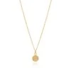 Anna Beck Small Circle Pendant - Gold 2 Anna Beck Small Circle Pendant - Gold -Lulu&M NK10720 GLD 1