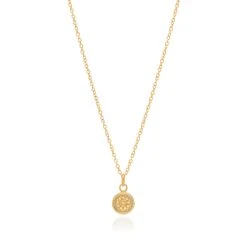 Anna Beck Small Circle Pendant - Gold