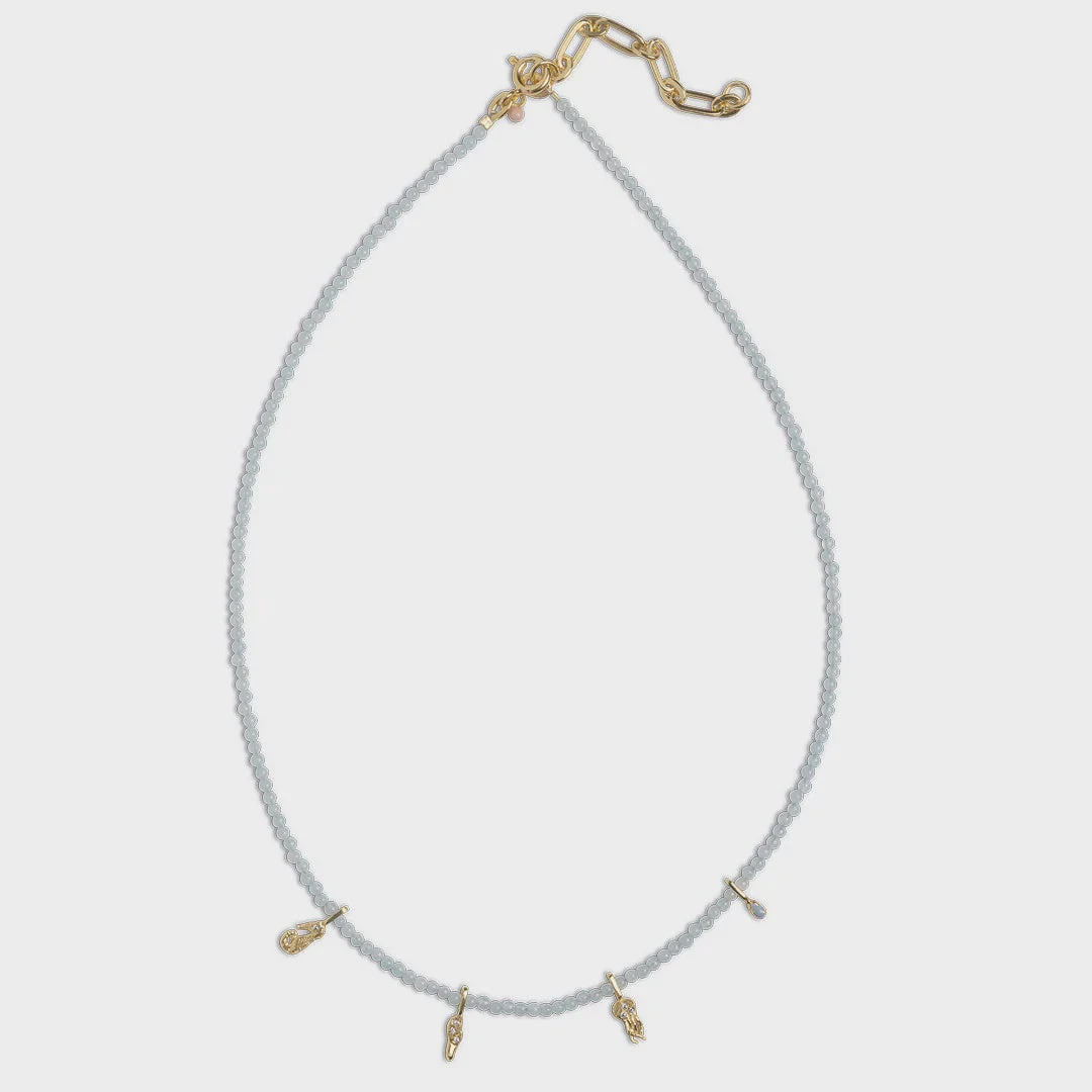 Enamel Copenhagen Bahama Necklace - Aquamarine 5 Enamel Copenhagen Bahama Necklace - Aquamarine - Image 3