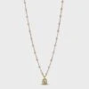 Enamel Copenhagen Lola Refined Necklace - Light Pink -Lulu&M Necklace Lola Refined Necklaces N108GM Light pink jpg