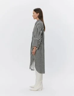 Alternative view of Day Birger Et Mikkelson Noe Striped Viscose Dress - Fluid Stripes