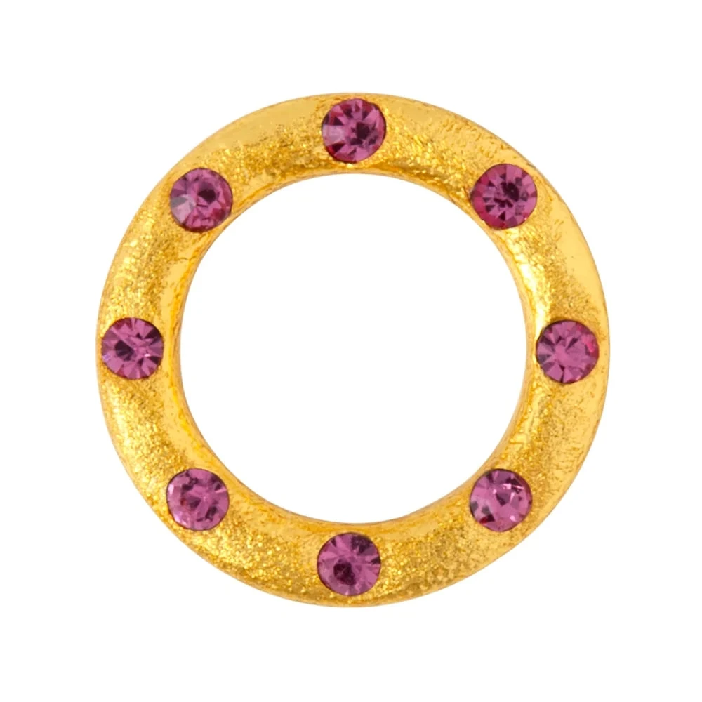 LULU Copenhagen OMG Pink Earring - Gold Plated 6 LULU Copenhagen OMG Pink Earring - Gold Plated - Image 4