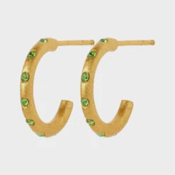 LULU Copenhagen OMG Hoops Pair Earrings Crystal Green - Gold Plated 9 LULU Copenhagen OMG Hoops Pair Earrings Crystal Green - Gold Plated -Lulu&M OMG HOOPS PAIR GOLD PLATED Hoops LULU1000 Crystal Green 1000x jpg