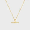 Orelia Chunky T-Bar Necklace 2 Orelia Chunky T-Bar Necklace -Lulu&M ORE30570 closeup 1000x1000 png