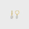 Orelia Pave & Organic Pearl Drop Hoop Earrings 2 Orelia Pave & Organic Pearl Drop Hoop Earrings -Lulu&M ORE30621 1000x1000 png