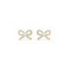 Orelia Pearl & Crystal Bow Stud Earrings -Lulu&M ORE30652