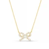 Orelia Pearl & Crystal Bow Charm Necklace 2 Orelia Pearl & Crystal Bow Charm Necklace -Lulu&M ORE30661 2