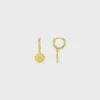 Orelia Shell Charm Micro Hoops - Gold 2 Orelia Shell Charm Micro Hoops - Gold -Lulu&M ORE30746 1500x1500 progressive png jpg