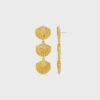 Orelia Statement Embellished Shell Drop Earrings - Gold 2 Orelia Statement Embellished Shell Drop Earrings - Gold -Lulu&M ORE30761 png