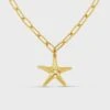 Orelia Statement Polished Starfish Charm Necklace - Gold -Lulu&M ORE30772 2 1500x1500 progressive png jpg