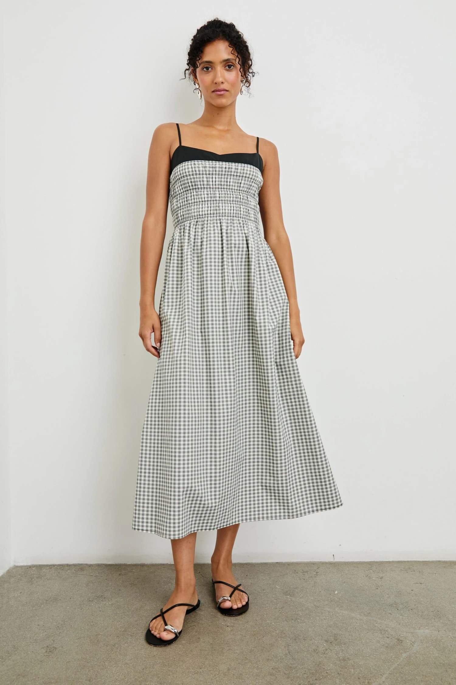 Rails Primrose Dress - Ivory Jet Gingham 3 Rails Primrose Dress - Ivory Jet Gingham