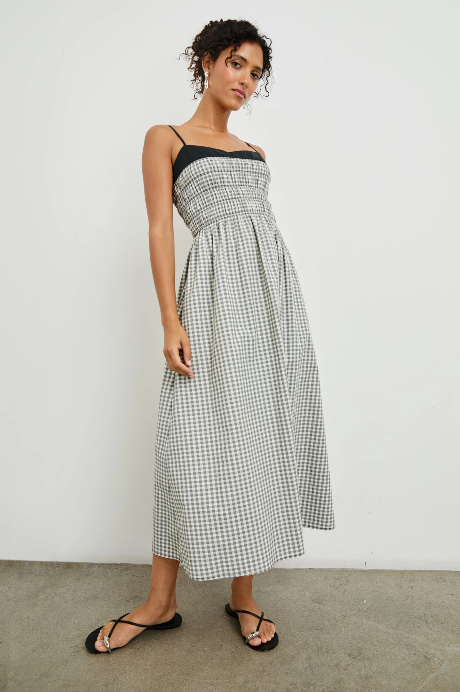 Rails Primrose Dress - Ivory Jet Gingham 4 Rails Primrose Dress - Ivory Jet Gingham - Image 2