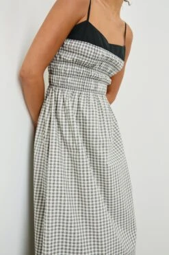 Rails Primrose Dress - Ivory Jet Gingham 12 Rails Primrose Dress - Ivory Jet Gingham -Lulu&M PRIMROSE IVORY JET GINGHAM 4