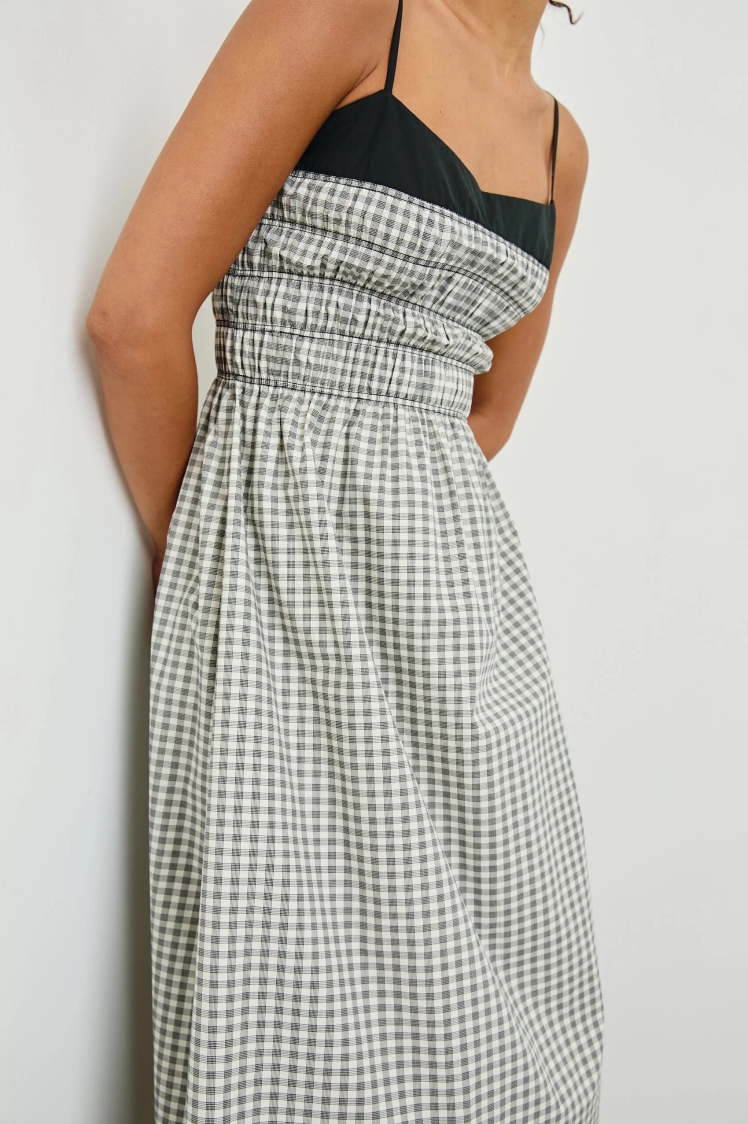 Rails Primrose Dress - Ivory Jet Gingham 6 Rails Primrose Dress - Ivory Jet Gingham - Image 4